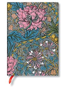 Morris Pink Honeysuckle Hardcover Midi Lined Journal