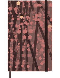 Sakura Large Ruled Notebook Hardcover