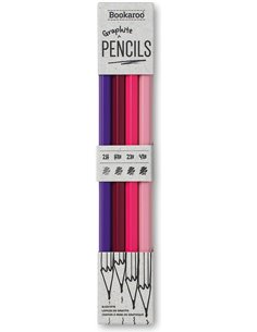 Bookaroo Graphite Pencil - Pinks