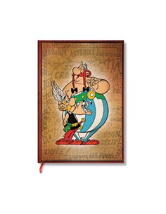 Asterix &amp Obelix (the Adventures Of Asterix) Midi Unlined Hardback Journal (elastic Band Closure)