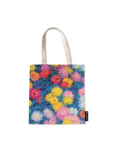 Monet's Chrysanthemums Canvas Bag