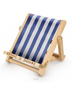 Deckchair Book Chair Stripy Blue