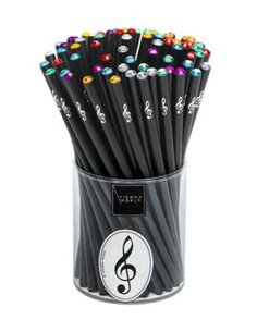 Pencil - Crystal G Clef Colored