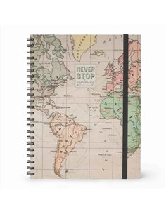 Trio 3 In 1 A4 Notebook With Spiral - Travel